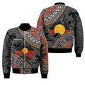 Custom name Aboriginal dots Zip pattern 3D design printed winter shirts