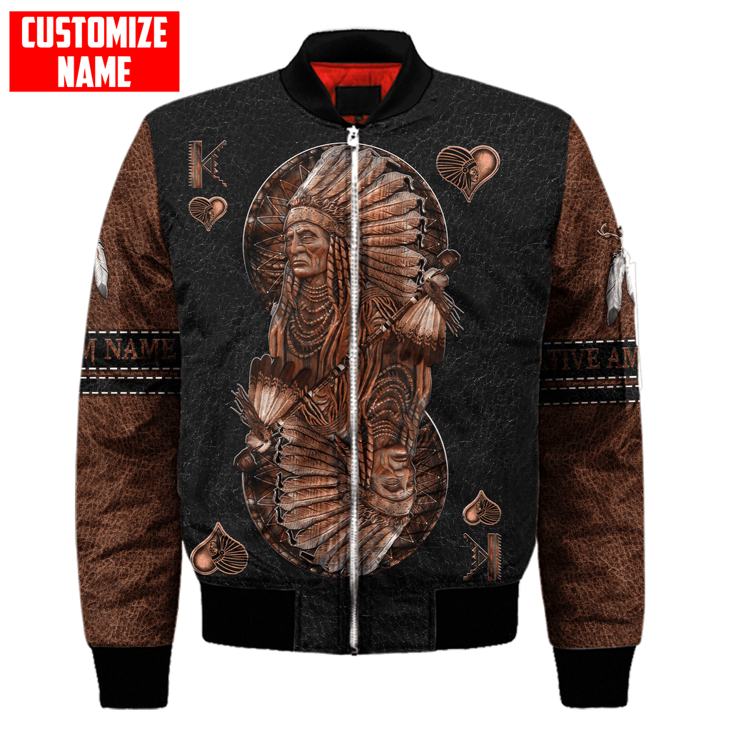 Customized name Native American 3D All Over Printed Unisex Shirts