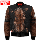 Customized name Native American 3D All Over Printed Unisex Shirts