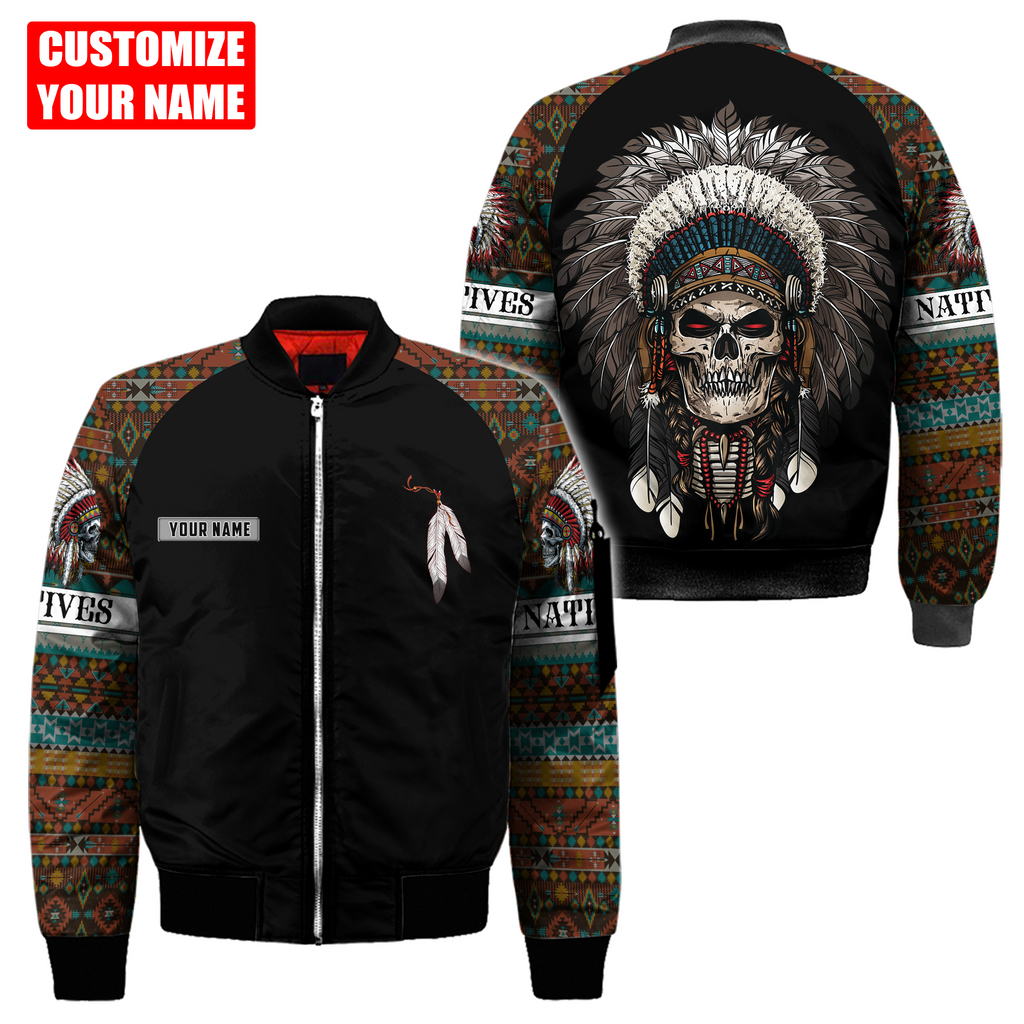 Customized name Native American 3D All Over Printed Unisex Shirts
