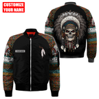 Customized name Native American 3D All Over Printed Unisex Shirts