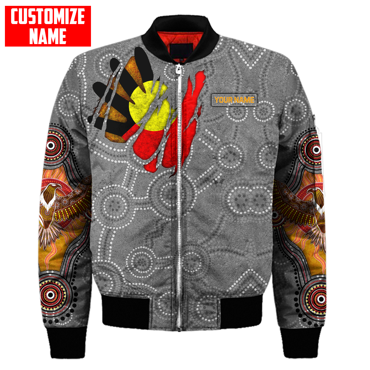 Custom name Aboriginal Australia In my heart Indigenous Painting Art 3D shirts
