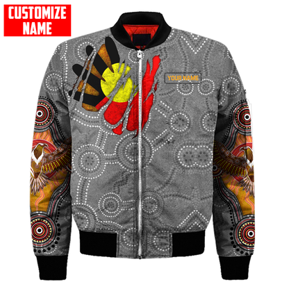 Custom name Aboriginal Australia In my heart Indigenous Painting Art 3D shirts