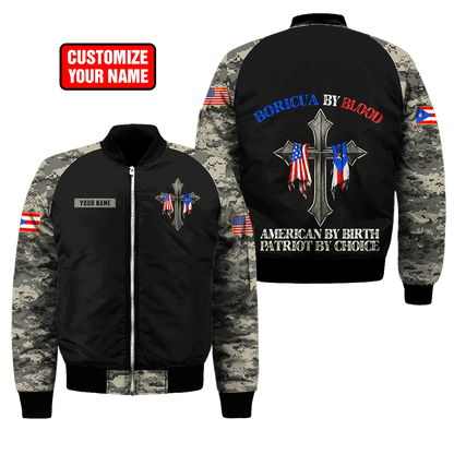 Customize Name Puerto Rico 3D All Over Printed Unisex Shirts