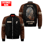 Customized name Native American 3D All Over Printed Unisex Shirts