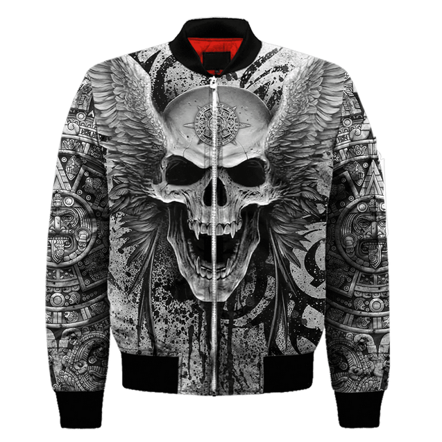 Aztec Mexican Skull 3D All Over Printed Unisex Hoodie