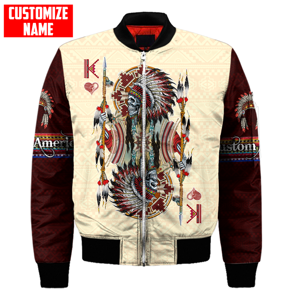 Customized name Native American 3D All Over Printed Unisex Shirts