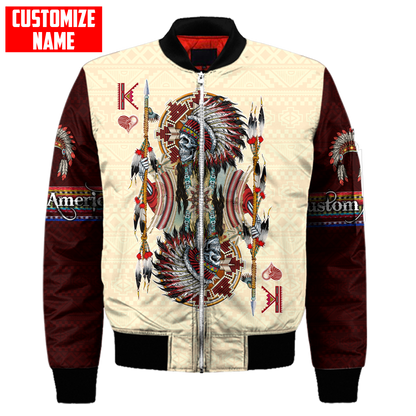 Customized name Native American 3D All Over Printed Unisex Shirts