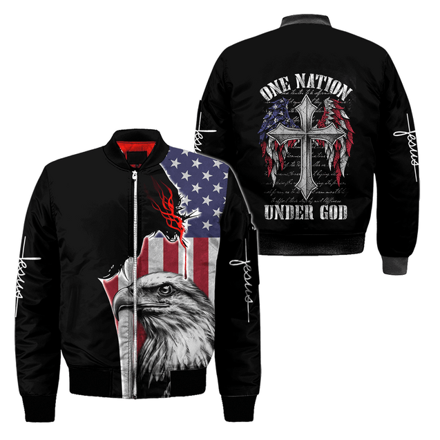 One Nation Under God 3D All Over Printed Unisex Shirts