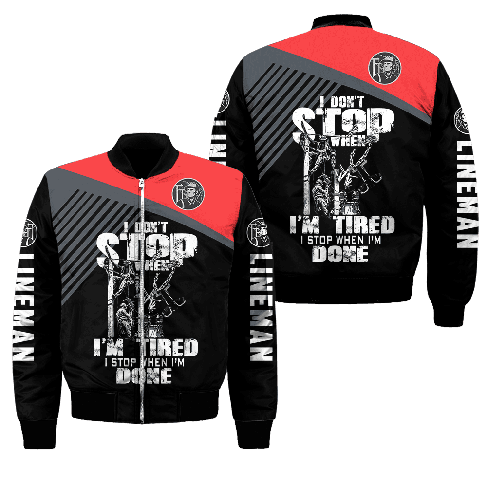 Premium 3D Printed Unisex Lineman Shirts Just The Tip MEI