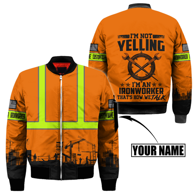 Personalized Ironworker Safety I'm Not Yelling 3D All Over Printed Unisex Shirts TN