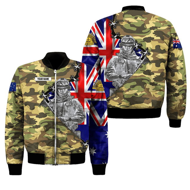 Personalized Australian Army Anzac Day 3D Printed Unisex Shirts TN