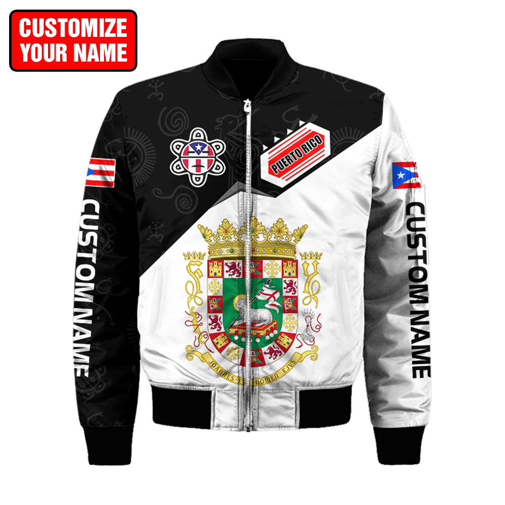 Customize Name Puerto Rico 3D All Over Printed Unisex Shirts