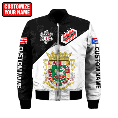 Customize Name Puerto Rico 3D All Over Printed Unisex Shirts