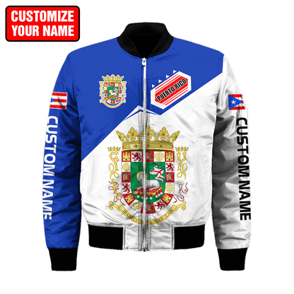 Customize Name Puerto Rico 3D All Over Printed Unisex Shirts