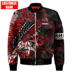 Customized name Native American Chief Skull MMIW Red Hand 3D All Over Printed Shirts