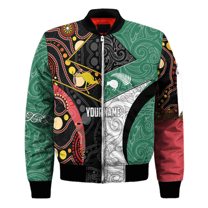 Custom Name Australia Indigenous And New Zealand Maori 3D All Over Printed Unisex