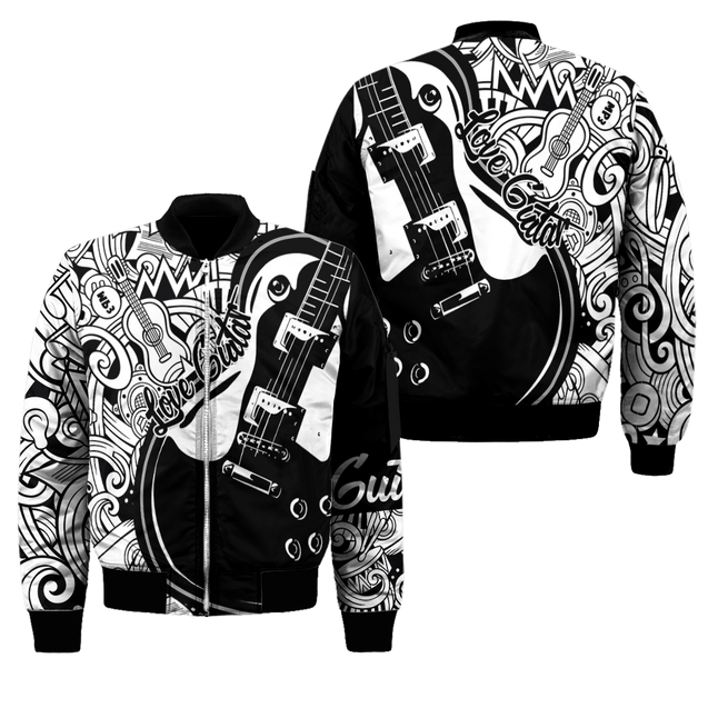 Love Guitar All Over Printed Unisex Shirts