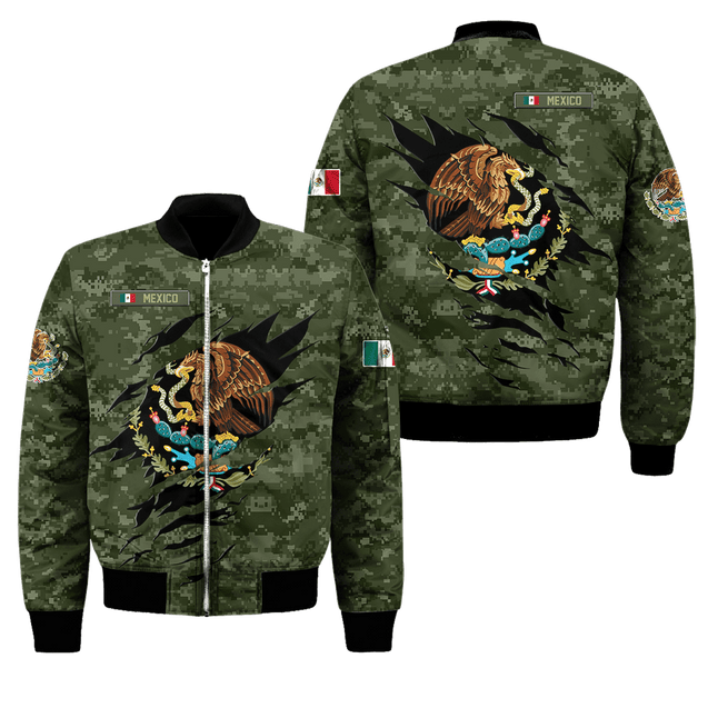 Mexico Coat Of Arm 3D All Over Printed Unisex Hoodie