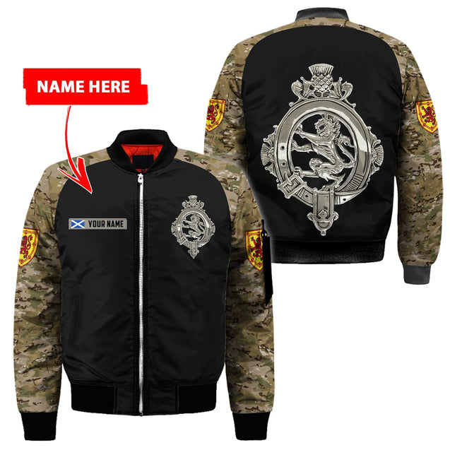 Custom Name XT Scottish Army Veteran 3D Printed Shirts Pi13042105