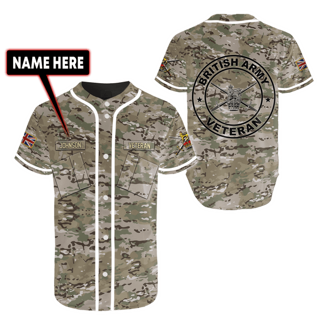 Custom Name XT British Armed Forces 3D Printed Shirts