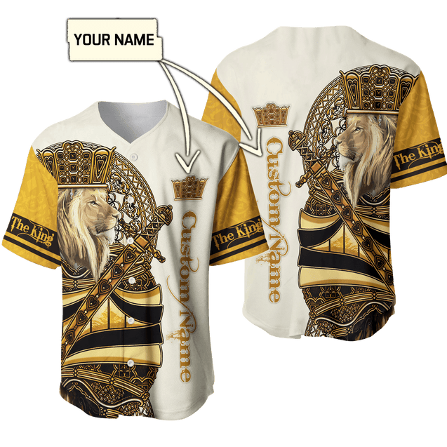 Summer Collection - Customized Name King Lion 3D All Over Printed Unisex Shirts