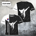 Custom Name Teakwondo 3D All Over Printed Shirts For Kids DD26032105
