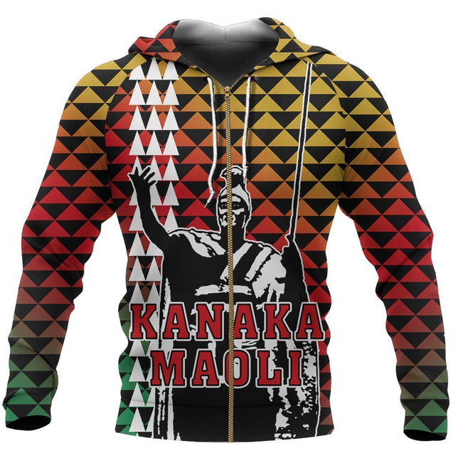 Kanaka Maoli King Kamehameha Hoodie - AH J9-Apparel-Phaethon-Zipped Hoodie-S-Vibe Cosy™