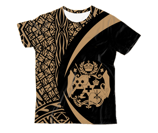 Kid's Tonga Polynesian Hoodie - Circle Style NNK 1227-Apparel-NNK-T-Shirt-TODDLER 2T-Vibe Cosy™