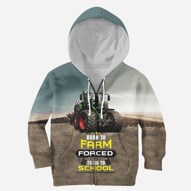 Born to Farm Shirt-Apparel-HD09-ZIPPED HOODIE-YOUTH XS-Vibe Cosy™