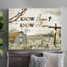 Know Jesus Know Peace 3D Landscape Canvas Poster Wall Art, Best Gift For Home Decor