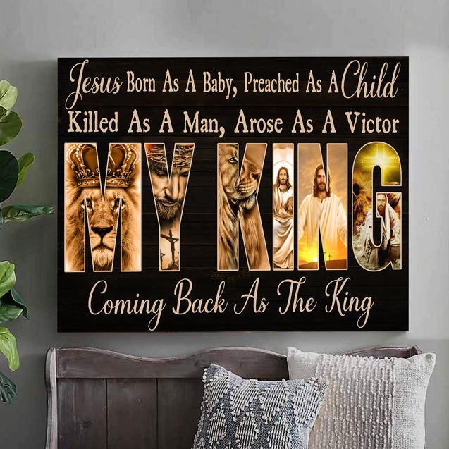 Jesus Lion King 3D Landscape Canvas Poster Wall Art