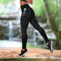 Customize Name Puerto Rico Combo Hollow Tank Top And Legging Outfit MH02032104