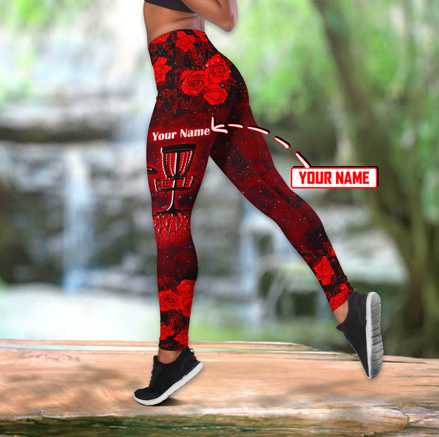 Customize Name DISC Golf Combo Outfit Legging And Tanktop MH03042103