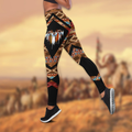 Native American 3D All Over Printed Legging + Hollow Tank
