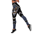 Happy Independence Day United States of America 3D All Over Printed Legging + Hollow Tank