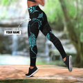 Amazing Polynesian Blue Ray Tattoo Personalized Deluxe Legging & Tank Top ML