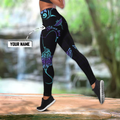 Amazing Polynesian Blue And Purple Ray Tattoo Personalized Deluxe Legging & Tank Top ML