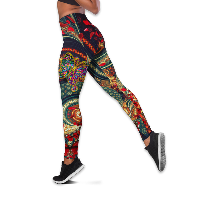 Premium Hippe 3D Over Printed Legging & Tank Top