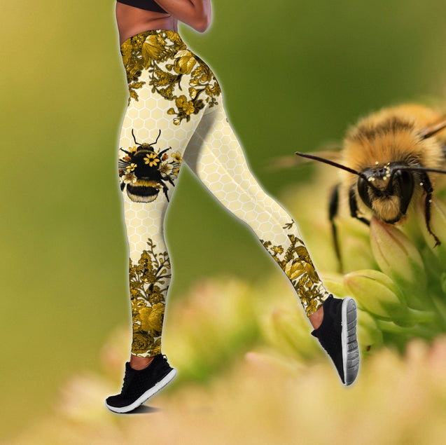 Bees let it be legging + hollow tank combo