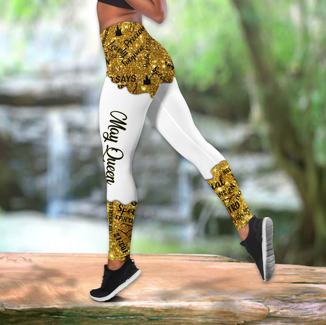 May Queen Black Gril  Combo Legging + Tank Top