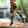 German Shepherd flowers legging + hollow tank combo ver2 SN12042101