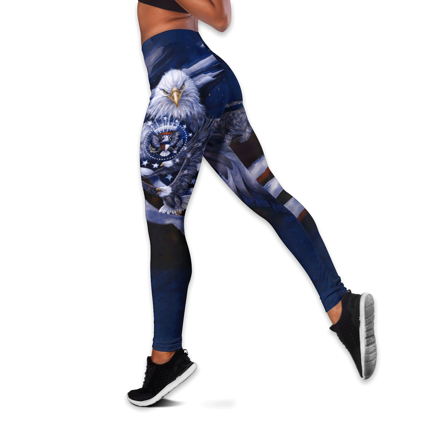 American 3D All Over Printed Legging + Hollow Tank