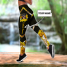 Personalized German Shepherd flowers legging + hollow tank combo ver2 DD14042105