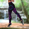 Turtle And Shark Hawaii 3D Over Printed Legging & Tank Top