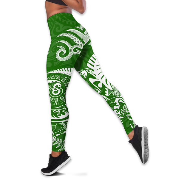 New zealand aotearoa silver fern combo legging tanktop