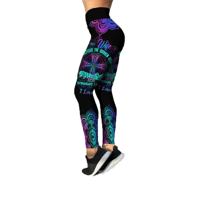 Premium Hippe To My Wife 3D Over Printed Legging & Tank Top