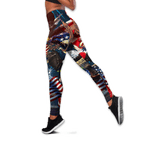 American 3D All Over Printed Legging + Hollow Tank