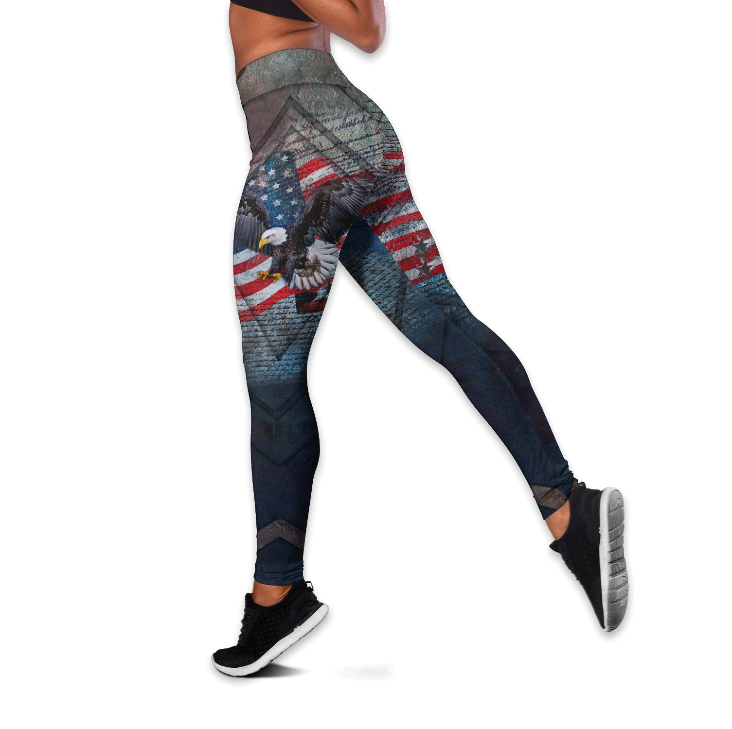 American 3D All Over Printed Legging + Hollow Tank