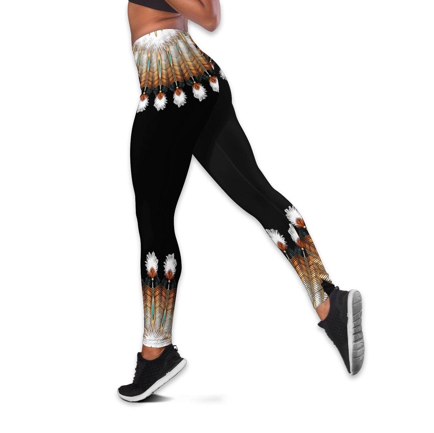 Native American 3D All Over Printed Legging + Hollow Tank